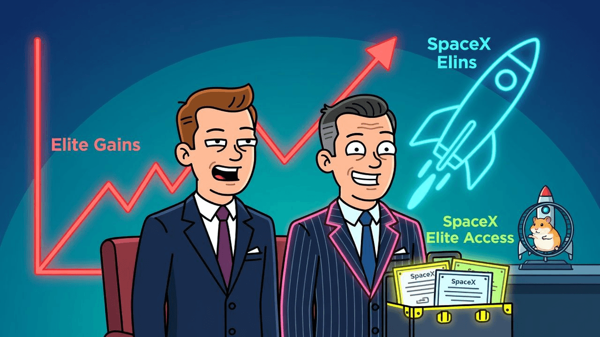 Absurdity Audit: Banks Weaponize SpaceX Listing for Elite Clients — Finance satirical illustration by Roast Station