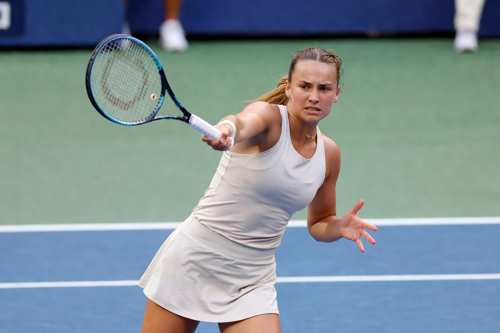 Andreeva Threw Her Racket at Arthur Ashe — Sports satirical illustration by Roast Station