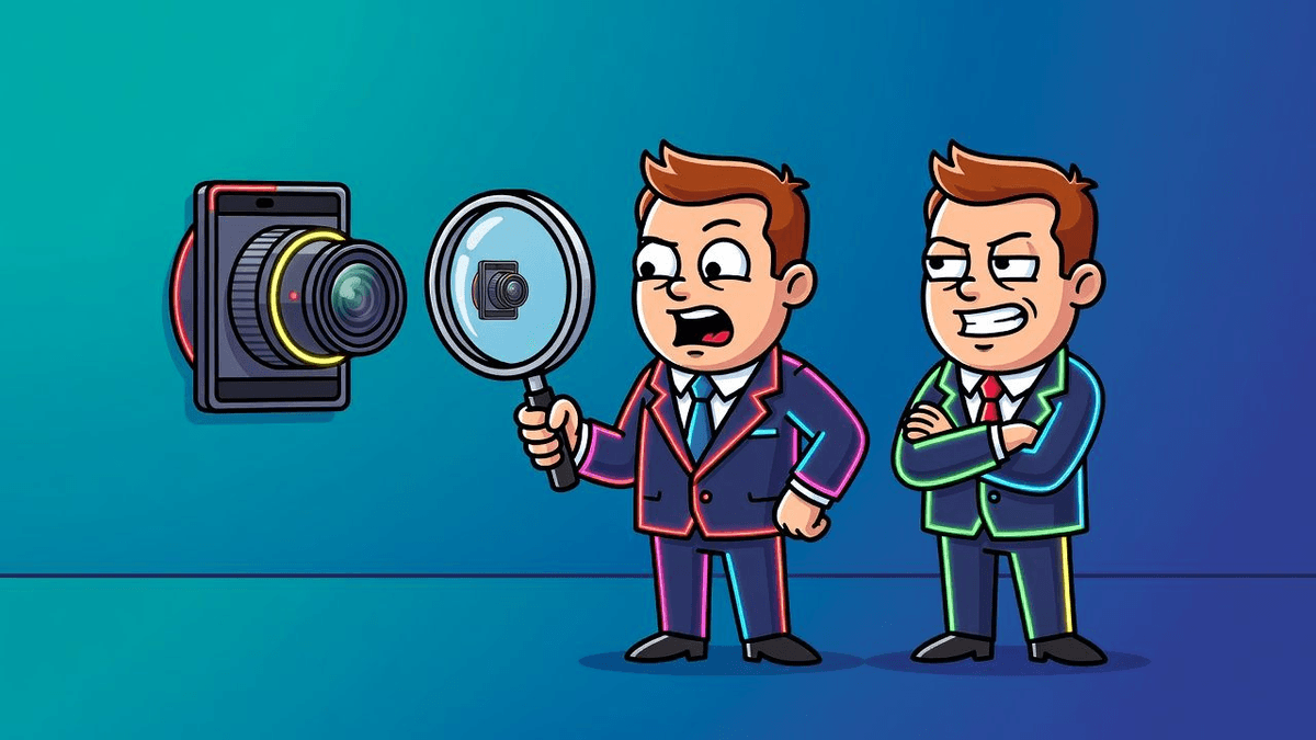 Xperia 1 VIII Audit Exposes Sony's Zoom Retreat — Tech satirical illustration by Roast Station
